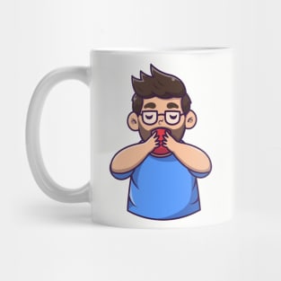 Man Drink Coffee Mug